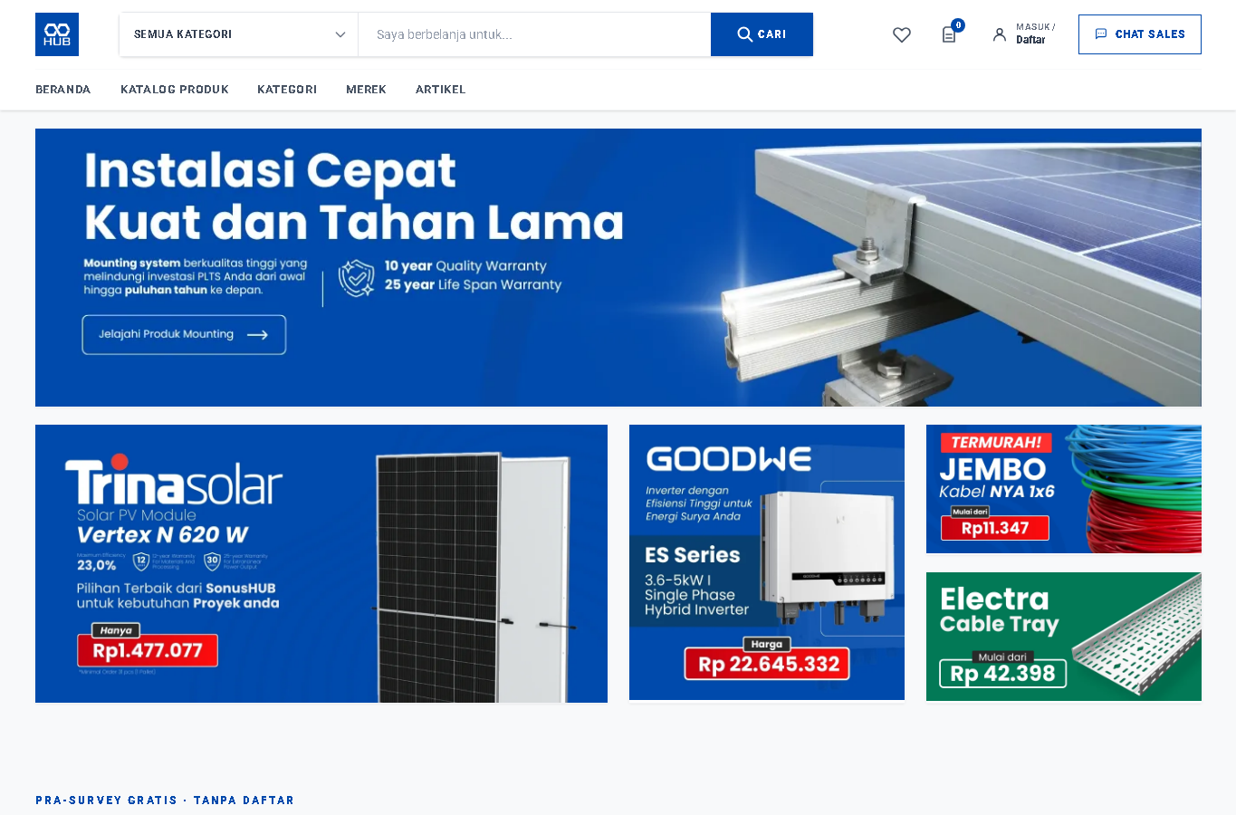 SonusHUB website screenshot